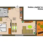 Appartamento Residenz Capitello - Wg01 Mit Balkon Strandnah *